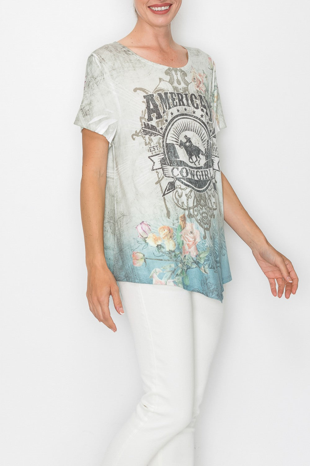 American Cowgirl Short Sleeve Top