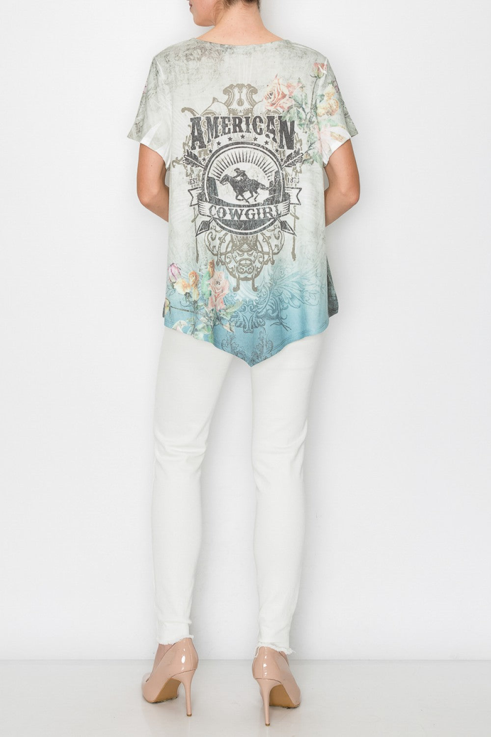 American Cowgirl Short Sleeve Top
