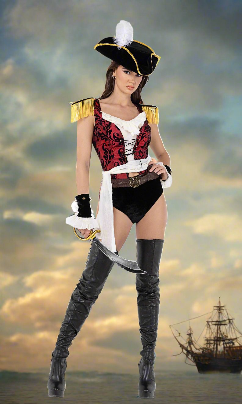 Playboy High Seas Pirate Costume by ROMA in Size S, M, L, or XL