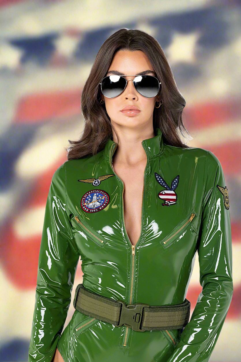 Playboy Top Gun Pilot Inspired Costume by ROMA in Size S, M, L, or XL