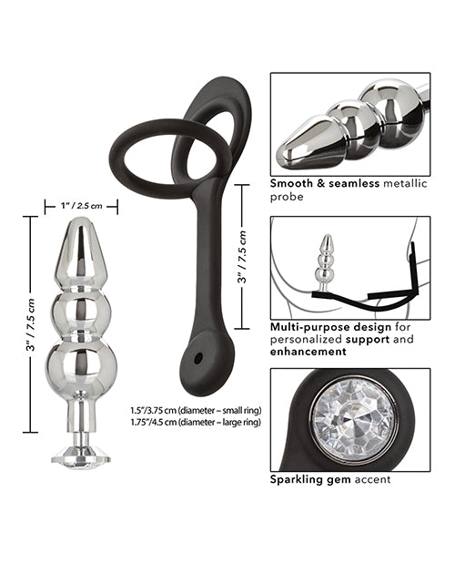 Star Fucker Gem Plug with Silicone Enhancer in 3 Style Choices