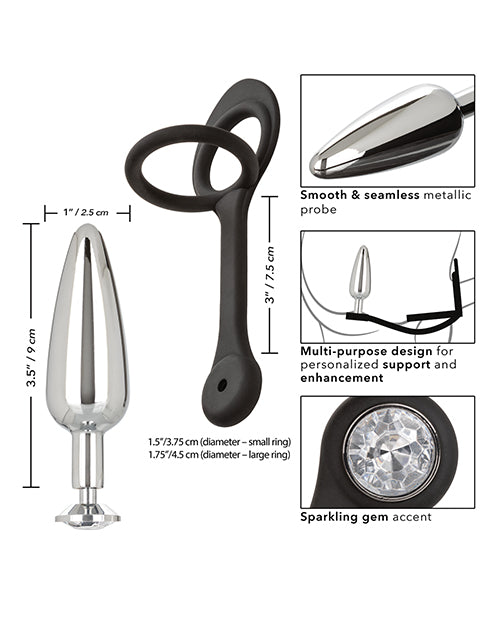 Star Fucker Gem Plug with Silicone Enhancer in 3 Style Choices