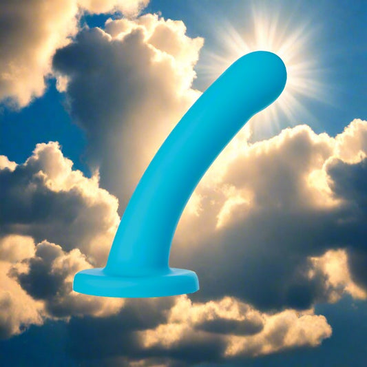 Nexus Solid Silicone 7" Dildo Hux - Turquoise