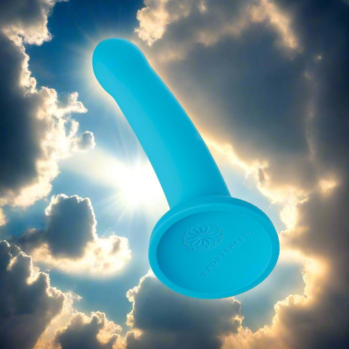 Nexus Solid Silicone 7" Dildo Hux - Turquoise