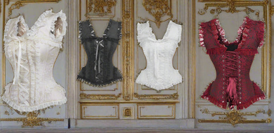 Brocade and Lace Steel Boned Corset By Daisy Corsets in 4 Color Choices