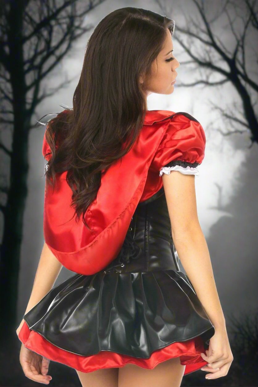 Top Drawer Premium Red Riding Hood Corset Dress Costume in Size S, M, L, XL, 2X, 3X, 4X, 5X, or 6X