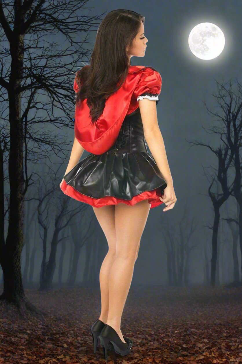 Top Drawer Premium Red Riding Hood Corset Dress Costume in Size S, M, L, XL, 2X, 3X, 4X, 5X, or 6X