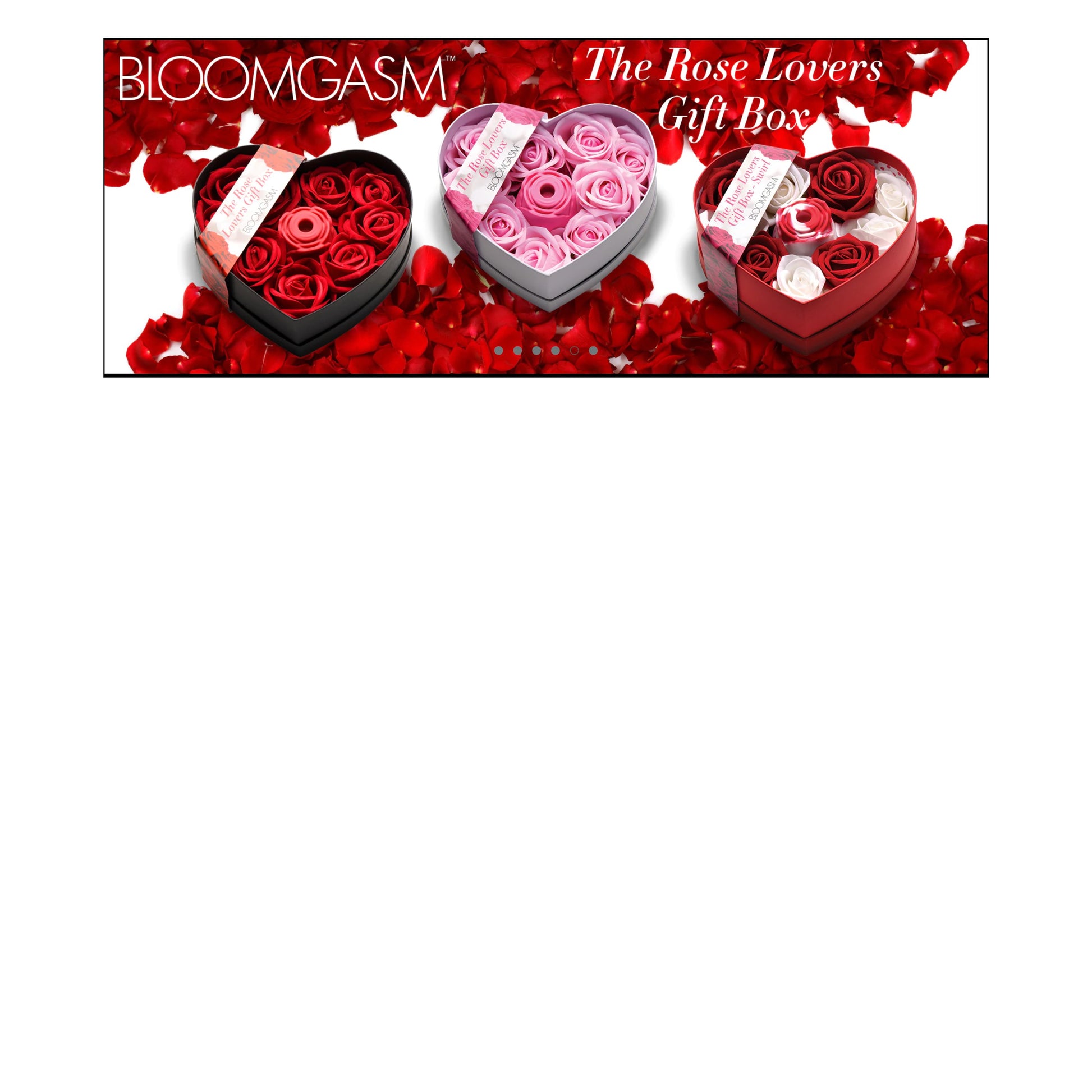 Bloomgasm Sucking Rose Heart Box in 3 Color Choices