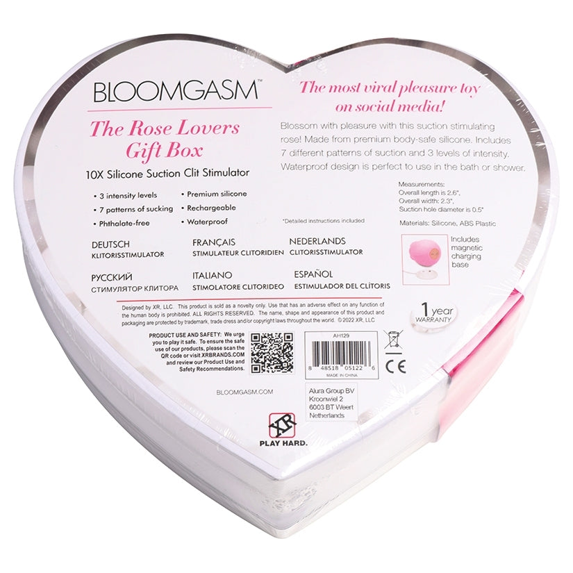 Bloomgasm Sucking Rose Heart Box in 3 Color Choices