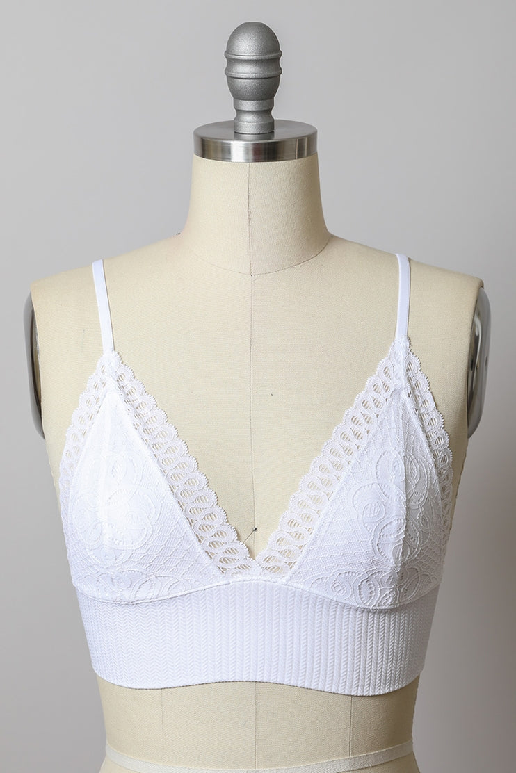Waistband Loop Lace Seamless Brami by LETO✨ in 7 Color Choices