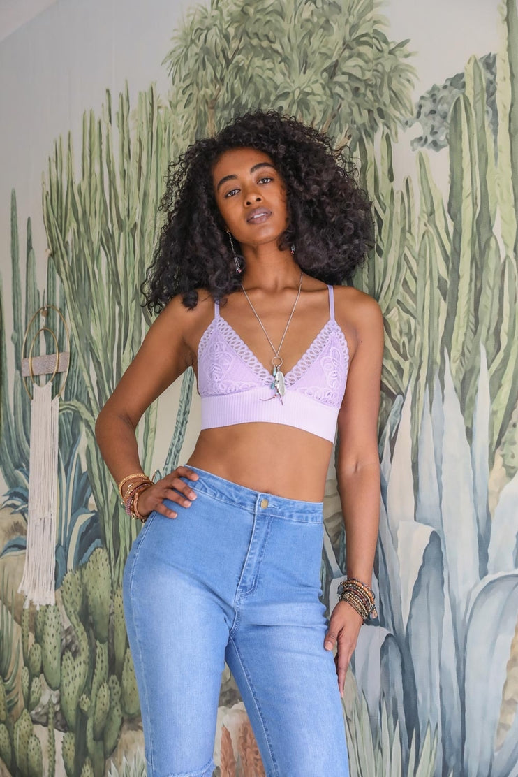 Waistband Loop Lace Seamless Brami by LETO✨ in 7 Color Choices