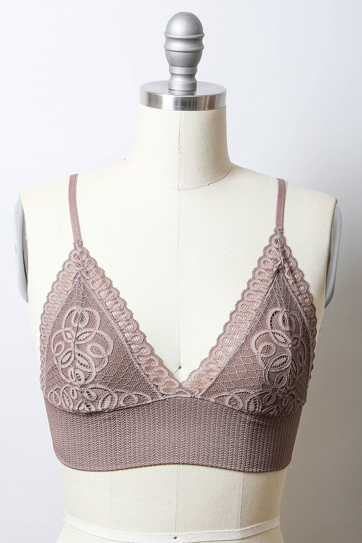 Waistband Loop Lace Seamless Brami by LETO✨ in 7 Color Choices
