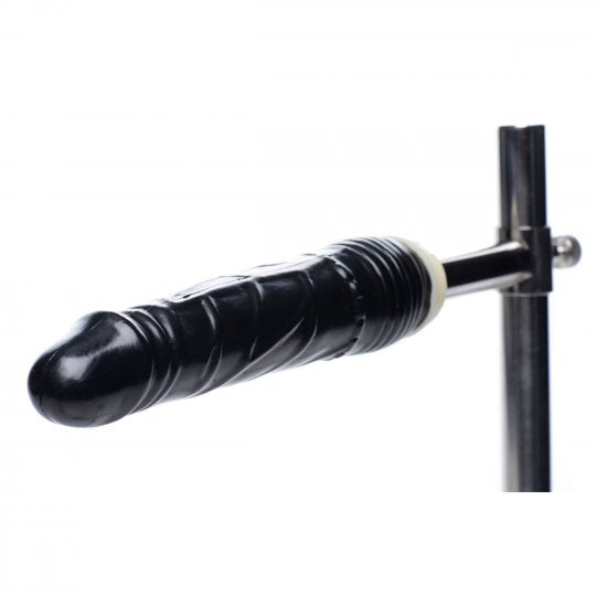 Imprisoned Metal Stockade with Dildo by Master Series