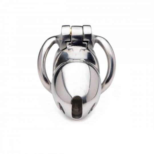 Rikers 24/7 Stainless Steel Locking Chastity Cage by Master Series