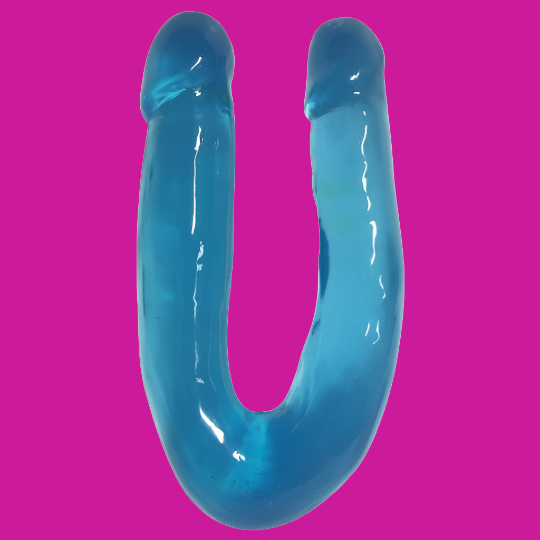 Lollicock Sweet Slim Double Dipper Dildo - Blue