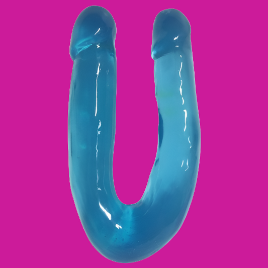 Lollicock Sweet Slim Double Dipper Dildo - Blue