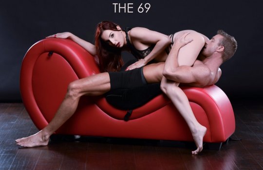 Kinky Red Couch Sex Chaise Lounge with Love Pillows by Master Series