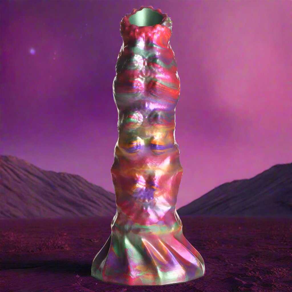Larva Silicone Ovipositor 9 Inch Dildo with Eggs
