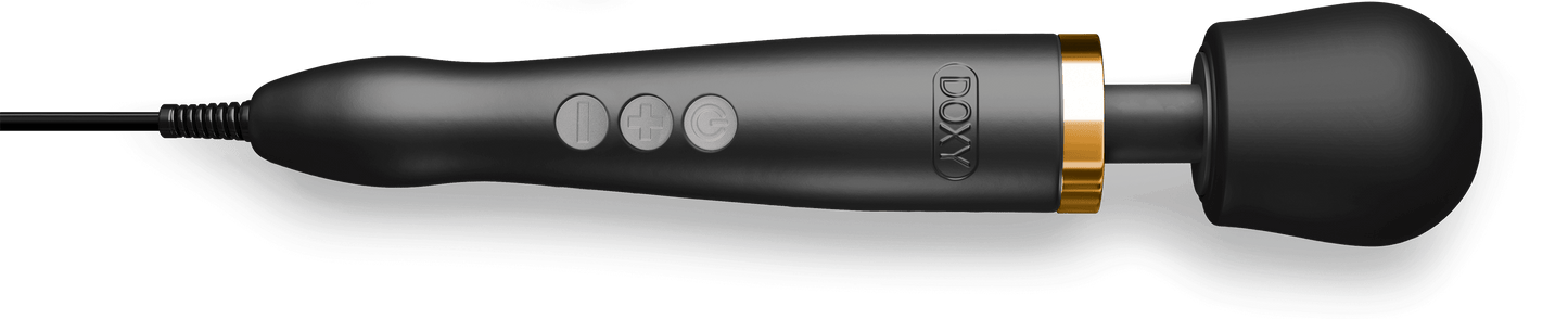 Doxy Die Cast 3R Wand Rechargeable Vibrating Body Massager Black