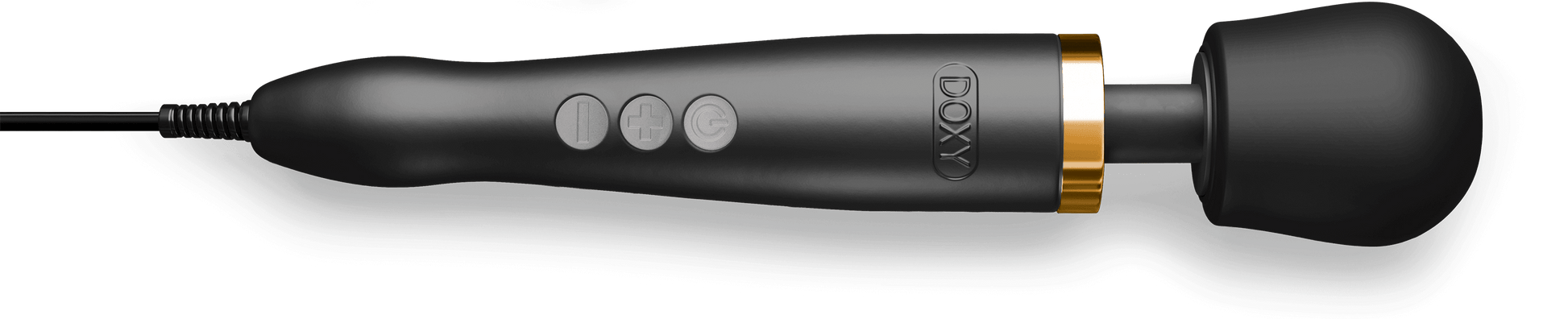Doxy Die Cast 3R Wand Rechargeable Vibrating Body Massager Black