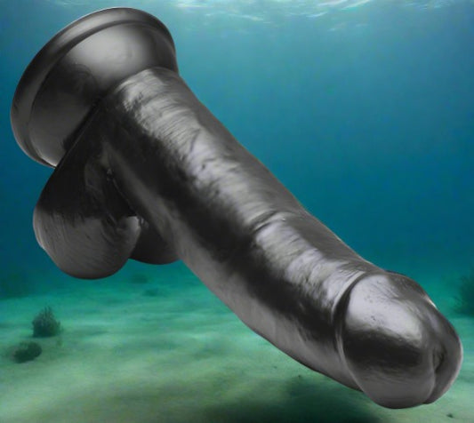 JOCK 8 Inch Black Dong with Balls