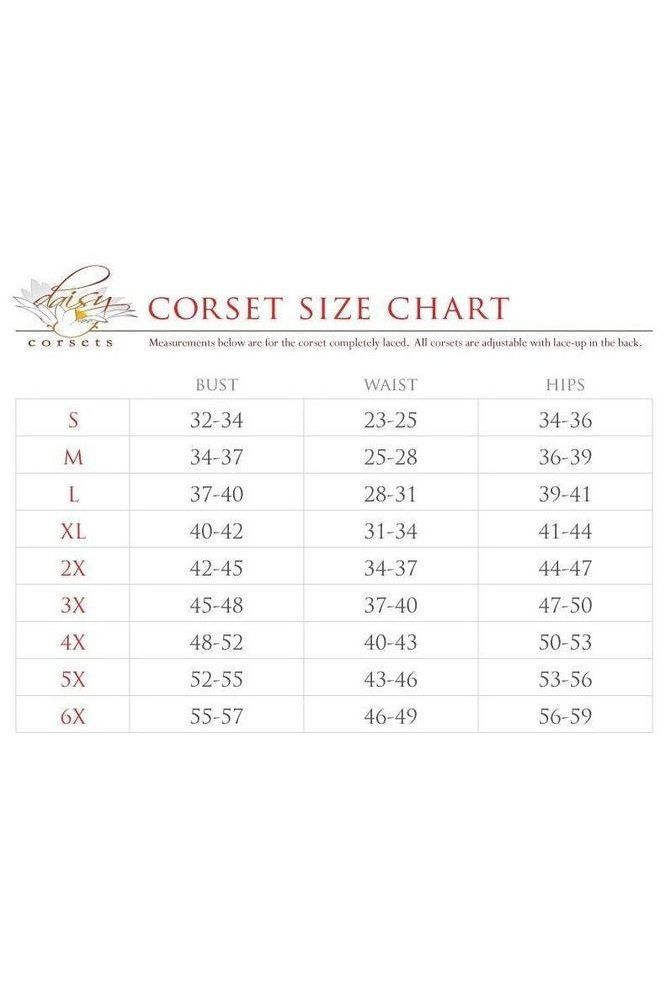 Lavish 4 PC Clear Black Cop Corset Costume - Daisy Corsets