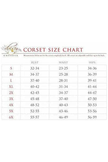 Lavish Red Satin Open Bust Underwire Short Underbust Corset - Daisy Corsets
