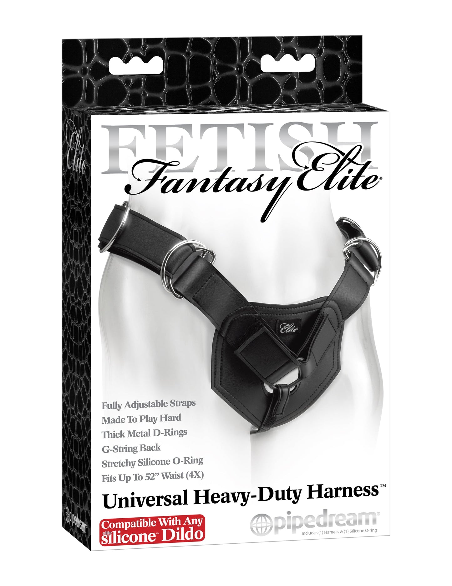 Fetish Fantasy Elite Universal Heavy Duty Harness is Compatible with Any Silicone Dildo