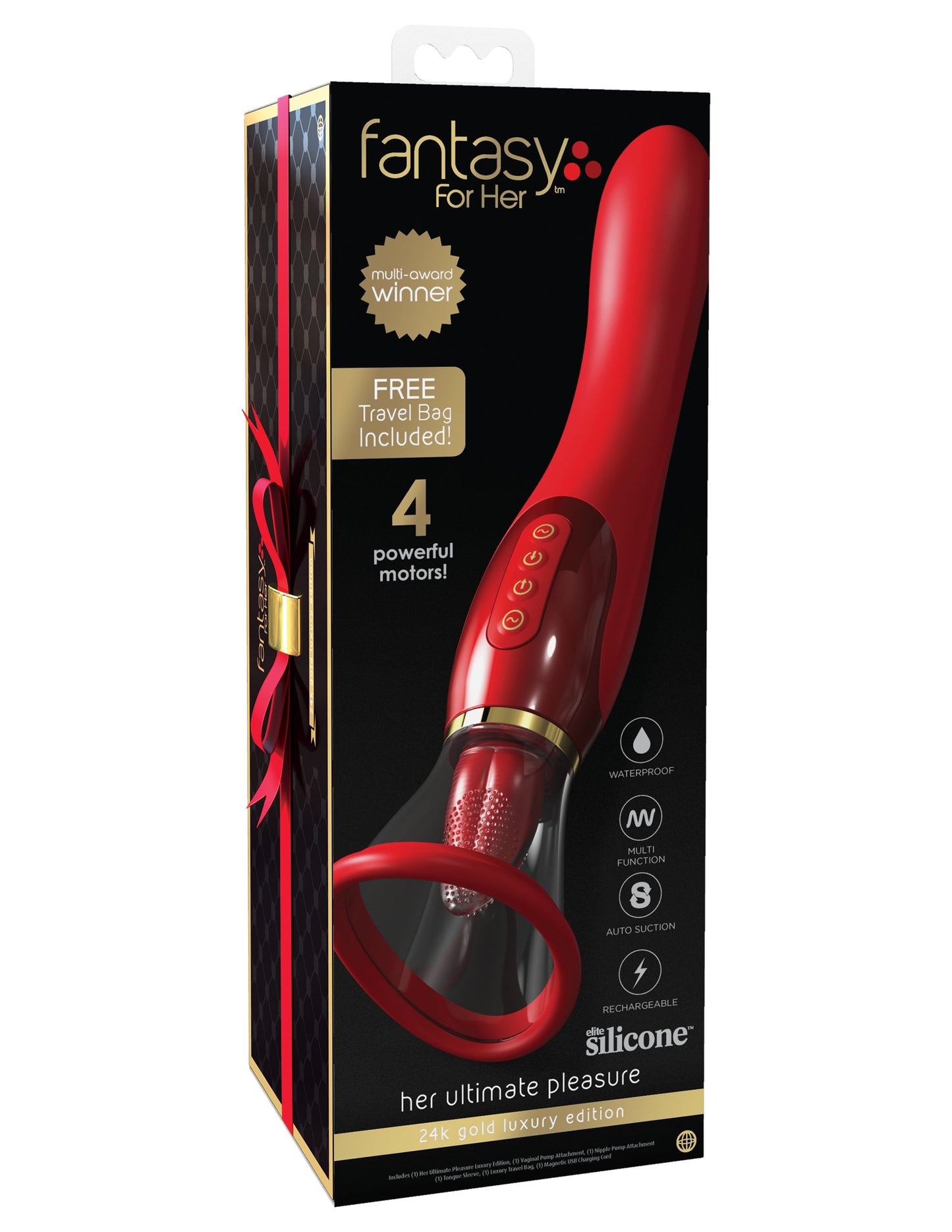 Fantasy for Her Ultimate Pleasure 24K Gold Luxury Edition with Travel Bag