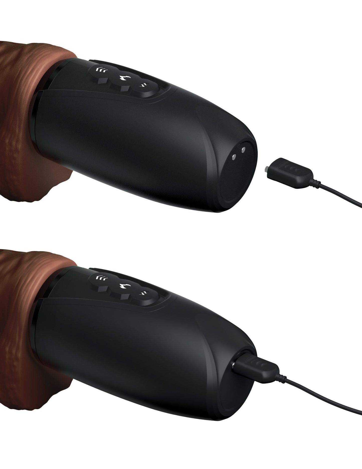 King Cock Plus Rechargeable Thrusting Vibrator with Balls 7.5 Inches