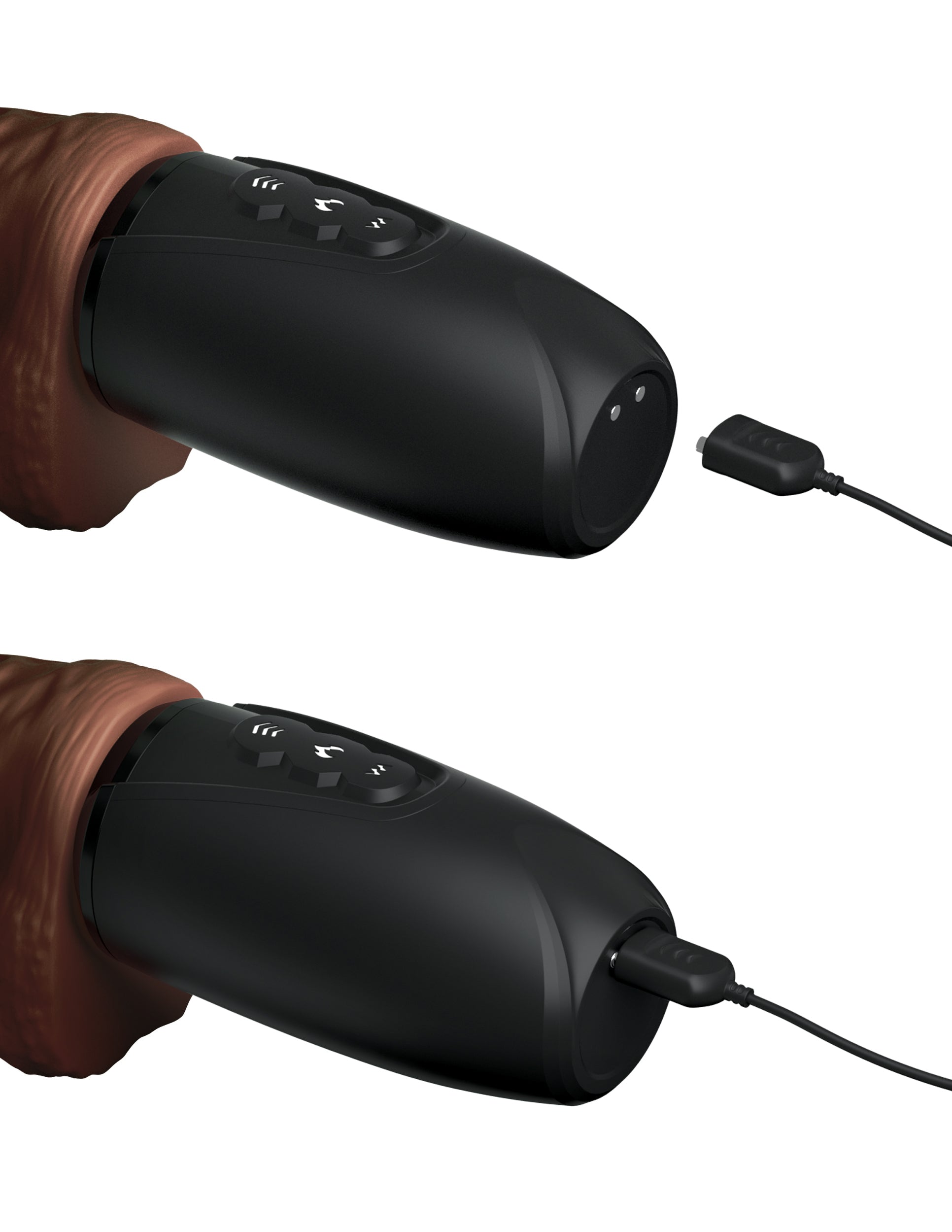King Cock Plus Rechargeable Thrusting Vibrator with Balls 7.5 Inches