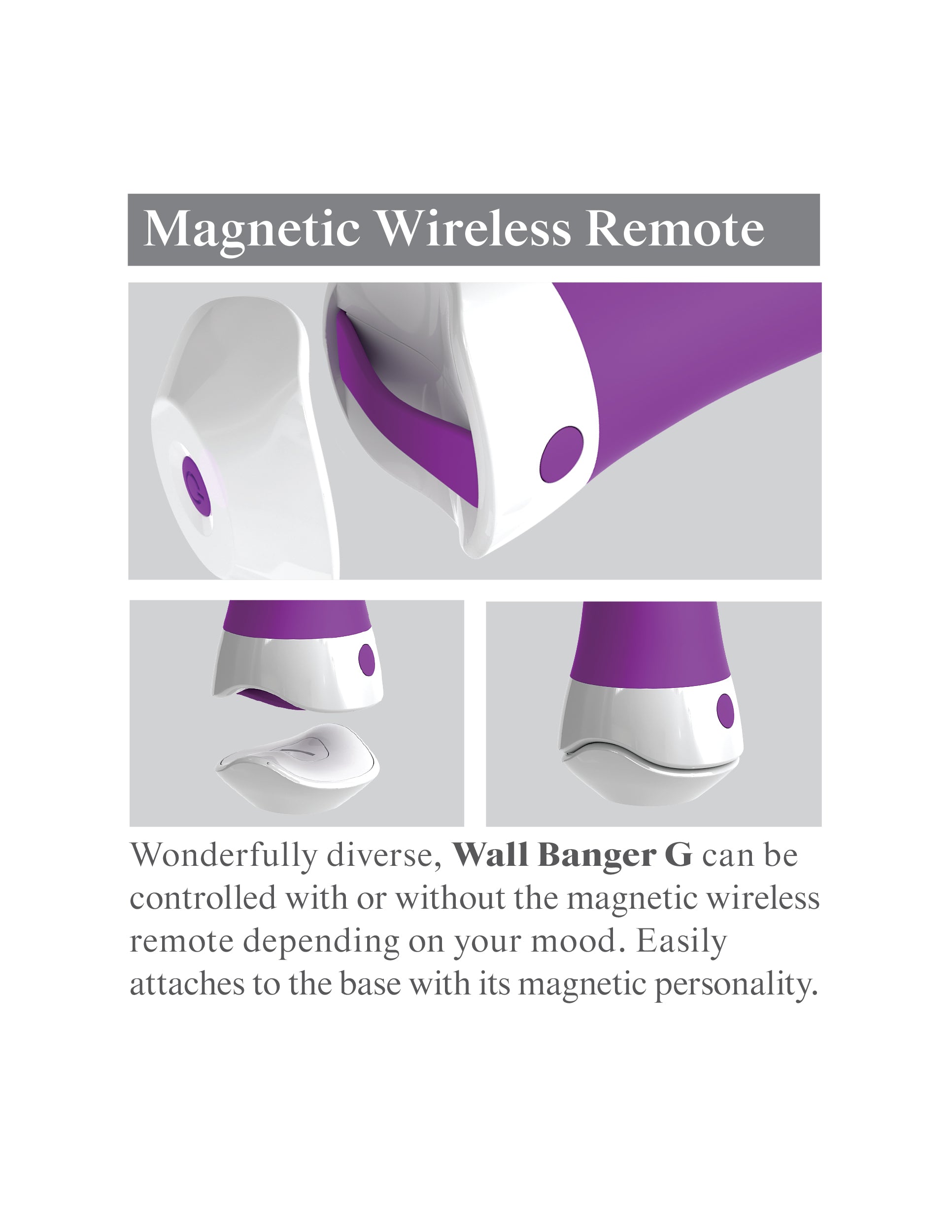 3Some Wall Banger G Silicone Rechargeable Vibrator with Remote Control by Pipedream