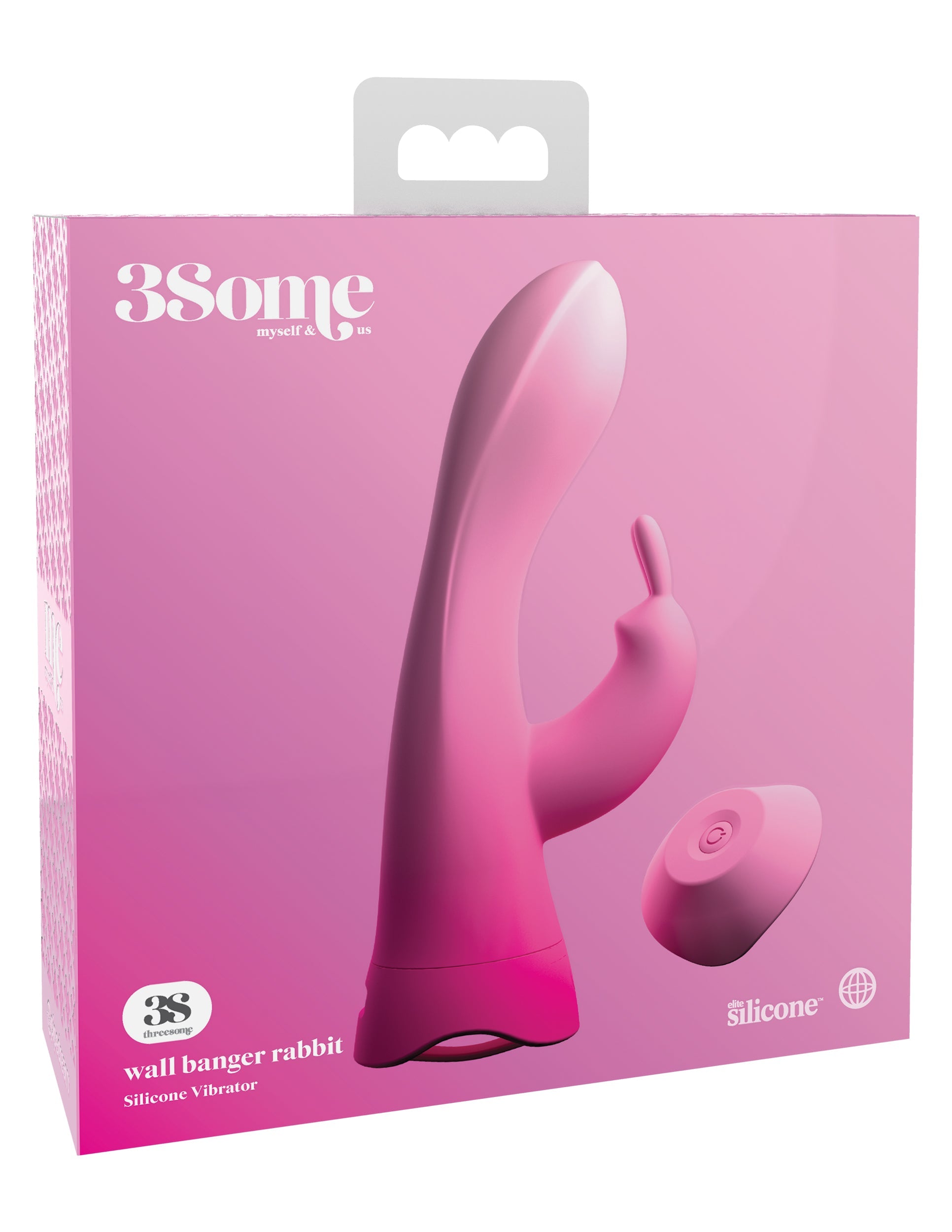 3Some Wall Banger Rabbit Silicone Vibrator USB Rechargeable Wireless Remote by Pipedream
