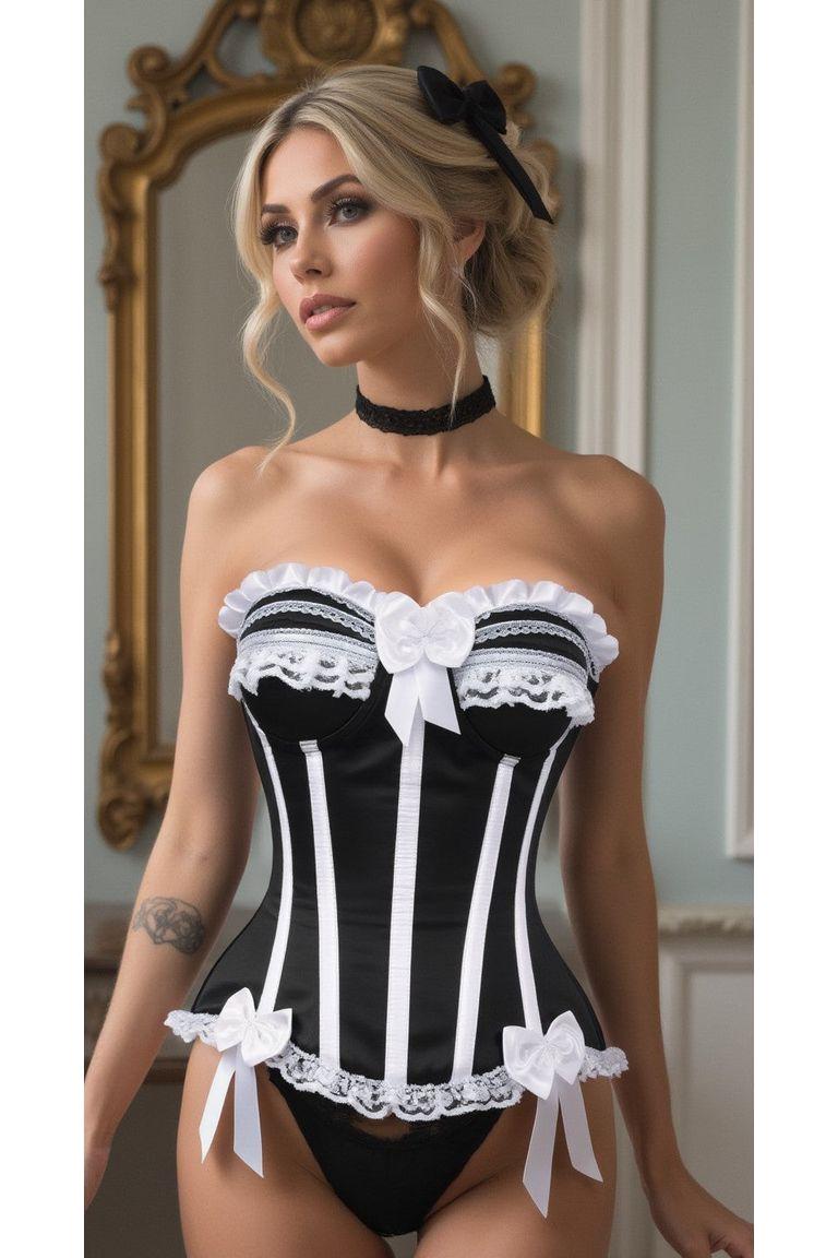 Steel Boned Burlesque Corset