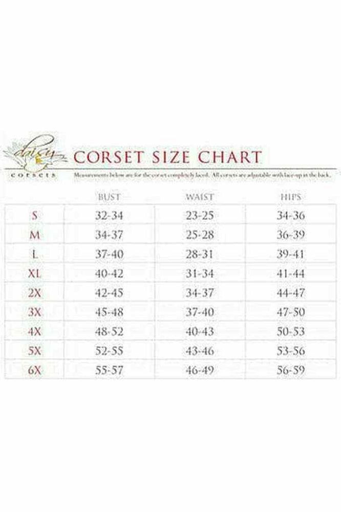 Top Drawer Red Velvet & Faux Leather Steel Boned Corset - Daisy Corsets