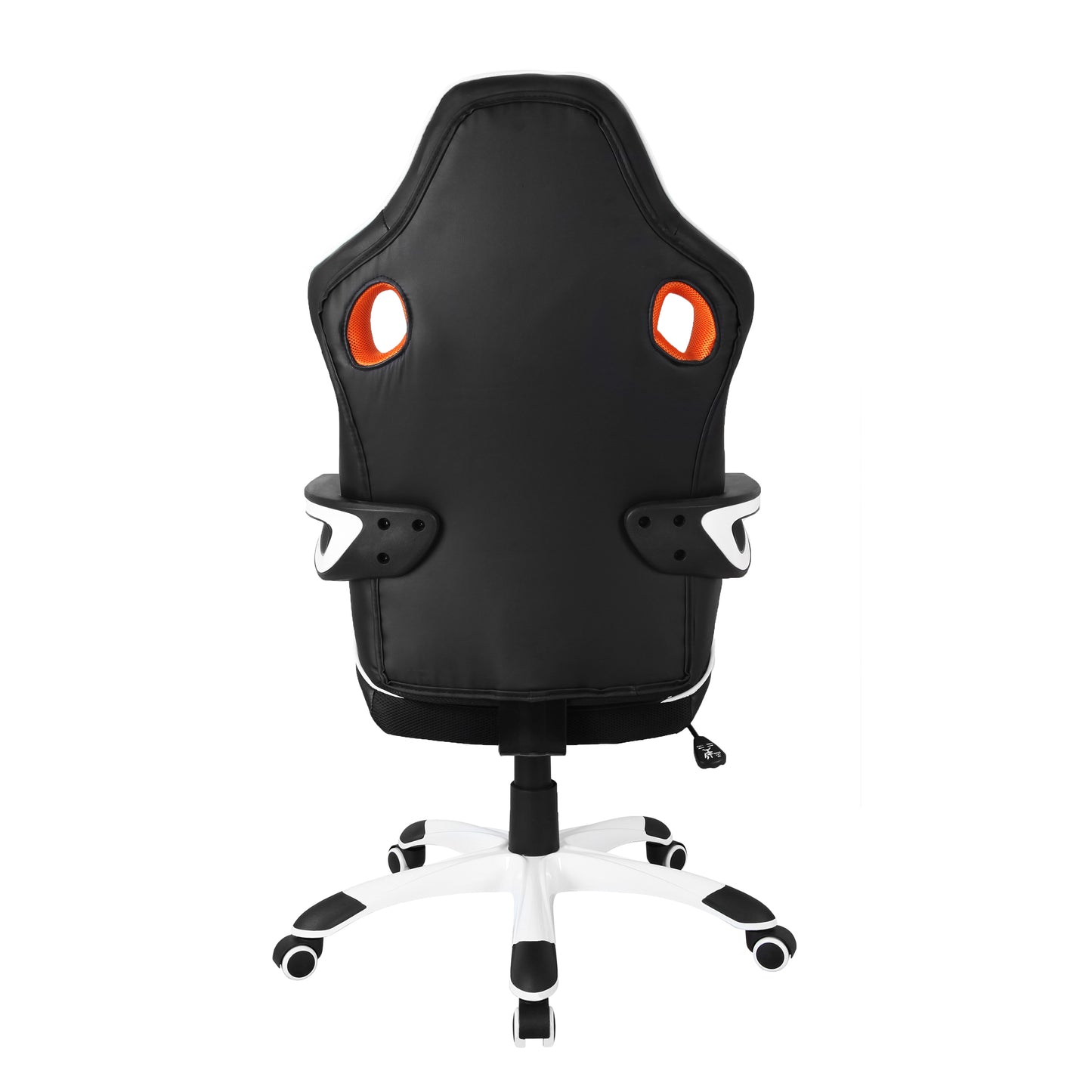 Techni Mobili Racing Style Home Office Chair, Black PU Leather