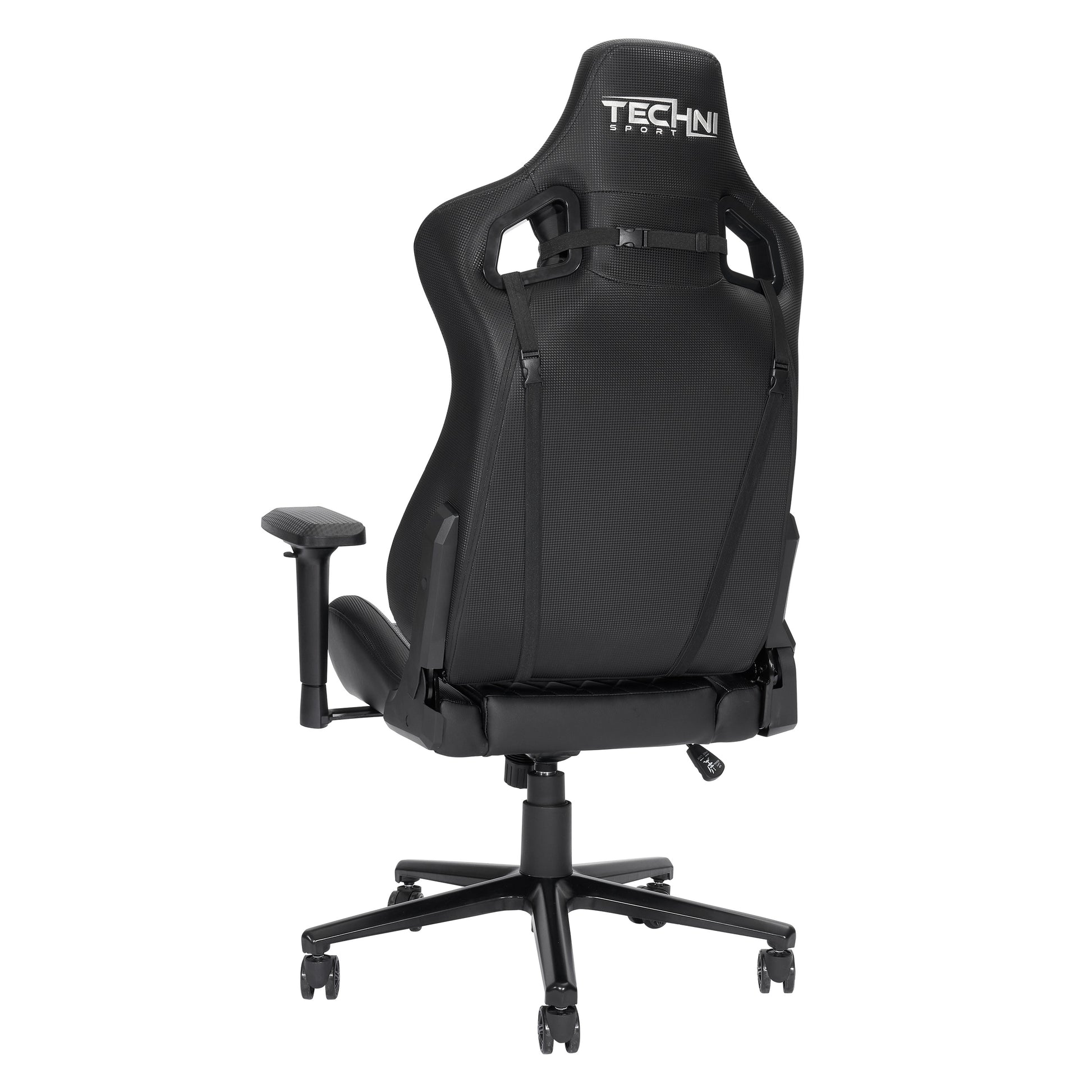Techni Sport TS-83 Ergonomic High Back Racer Style PC Gaming Chair, Black PU Leather