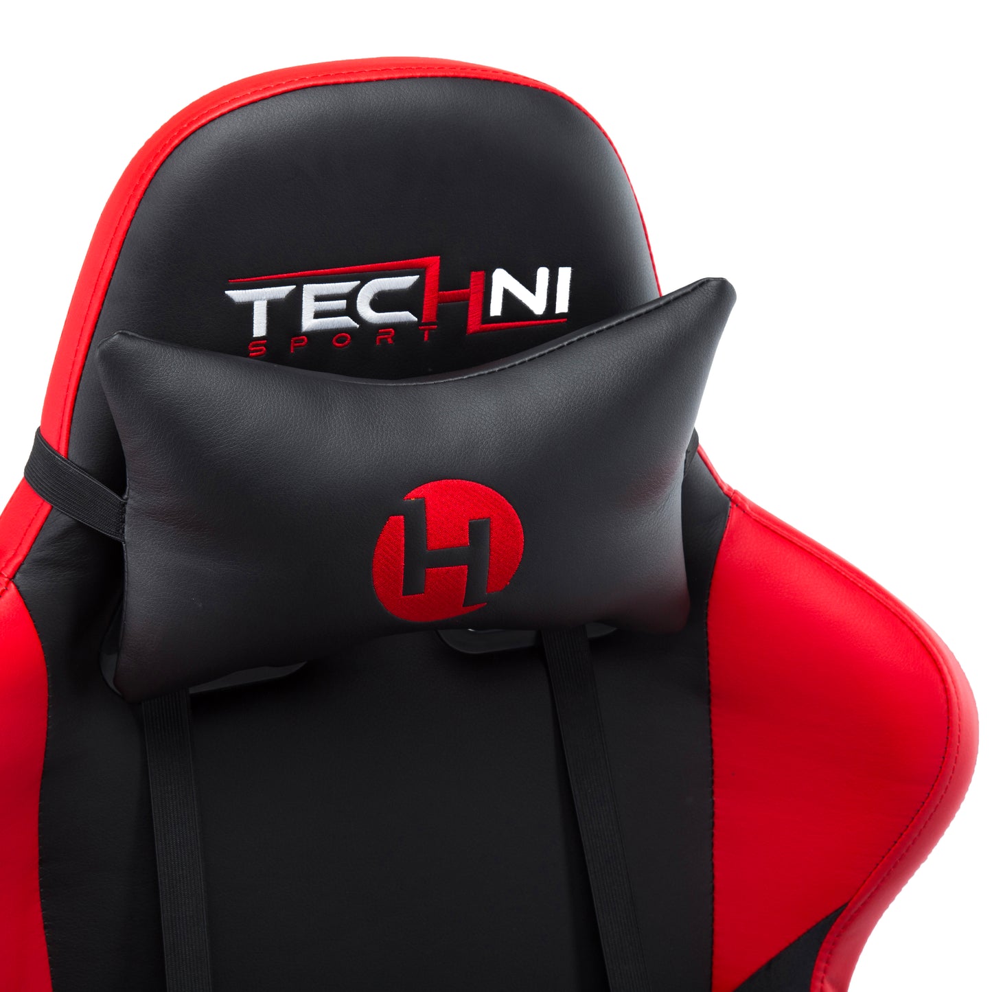 Techni Sport TS-90 Office-PC Gaming Chair, Red and Black PU Leather