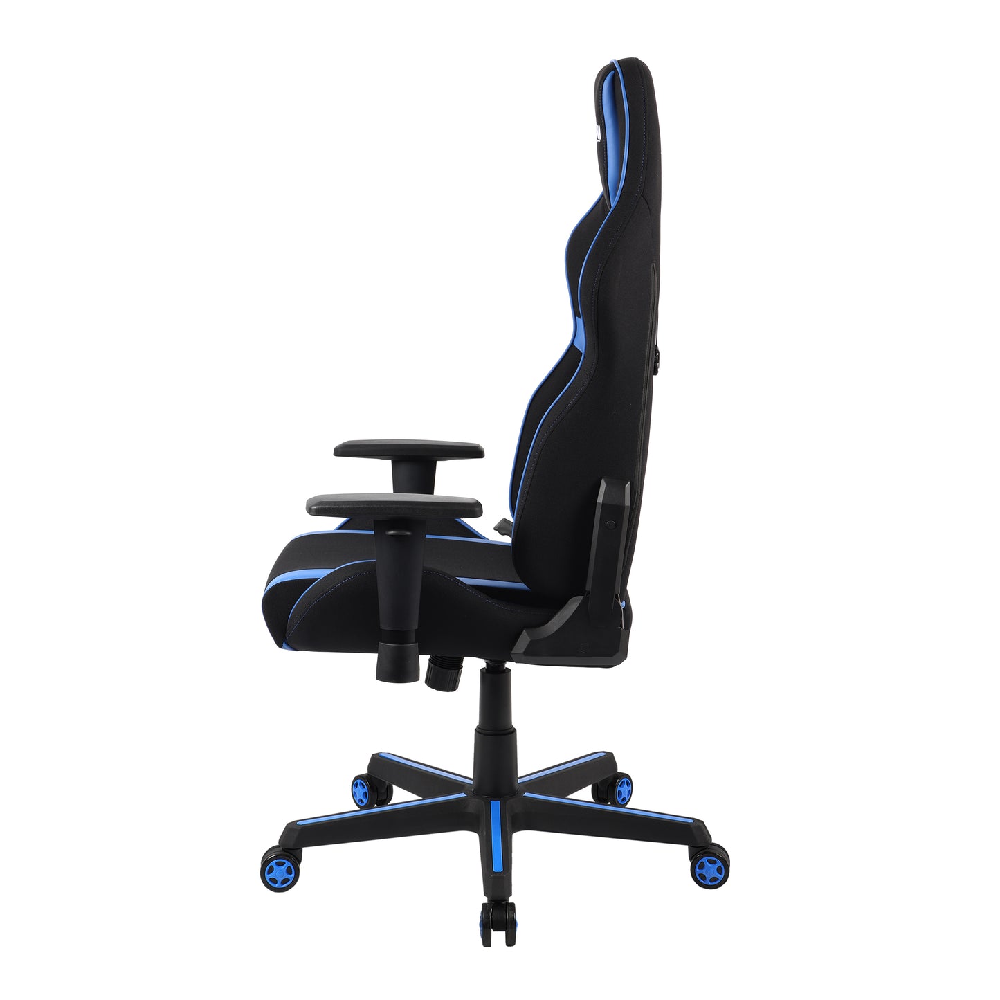 Techni Sport TSF-71 Fabric Office-PC Gaming Chair, Black and Blue PU Leather