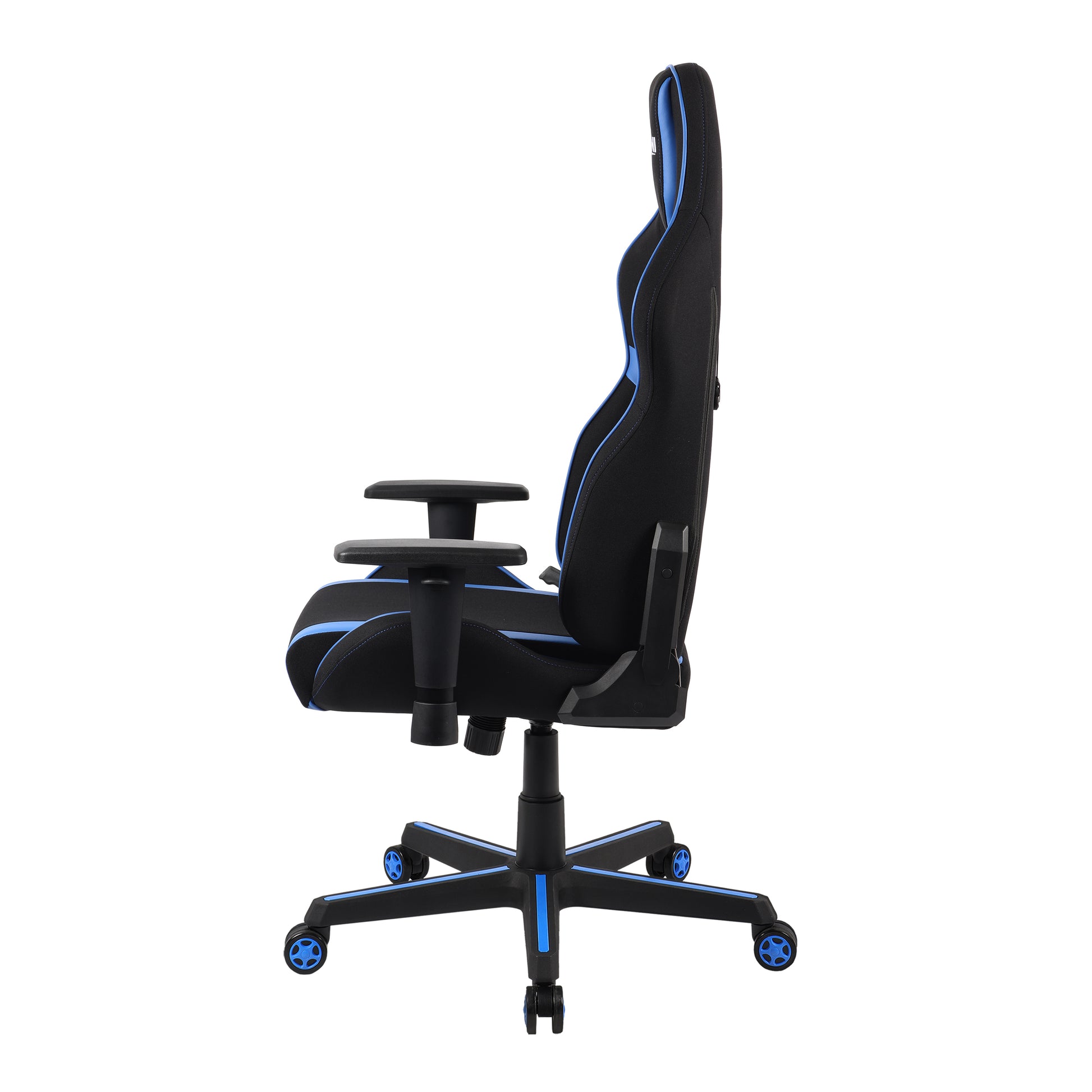 Techni Sport TSF-71 Fabric Office-PC Gaming Chair, Black and Blue PU Leather