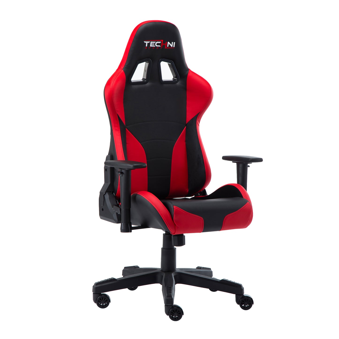 Techni Sport TS-90 Office-PC Gaming Chair, Red and Black PU Leather