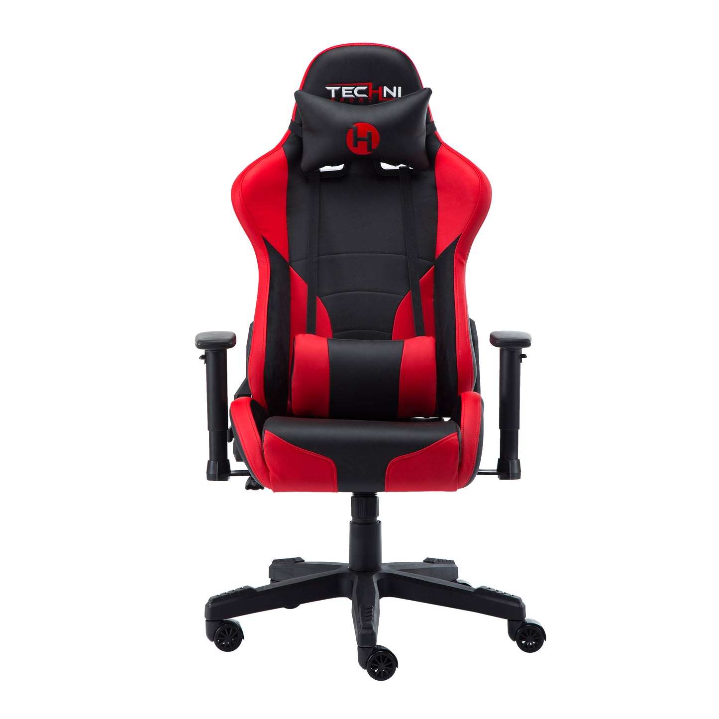 Techni Sport TS-90 Office-PC Gaming Chair, Red and Black PU Leather
