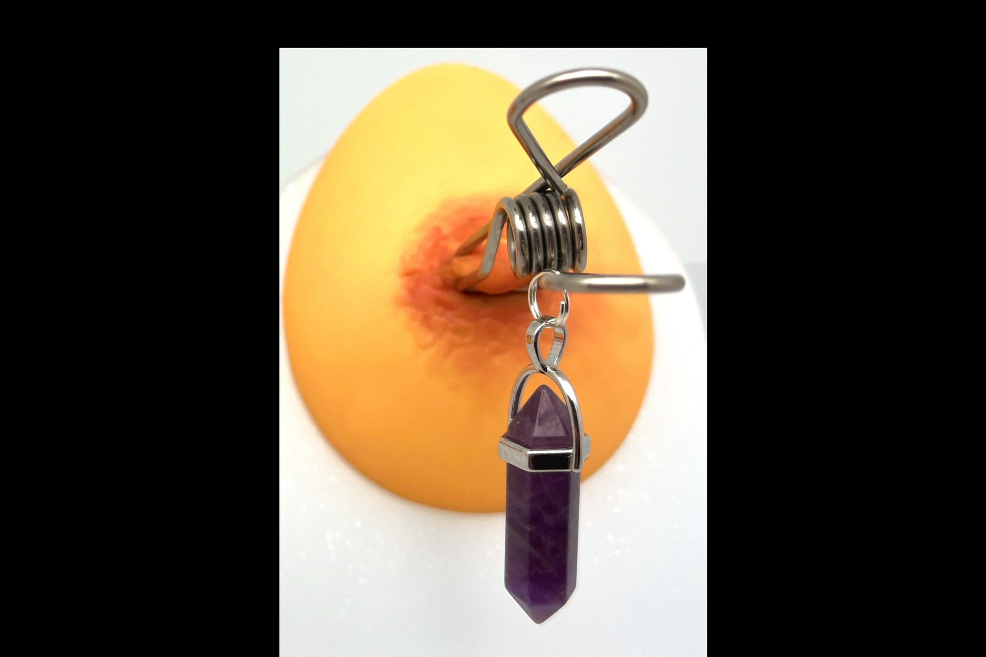 Amethyst Quartz Crystal Body Clamps