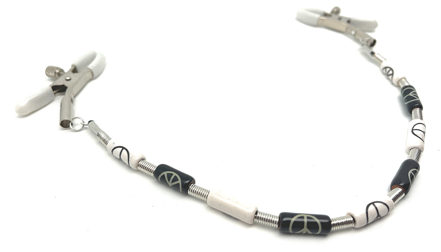 Peace and Love Bullnose Nipple Clamps