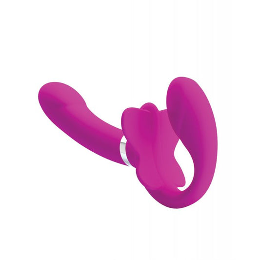 Pretty Love Valerie Strapless Strap On - Fuchsia