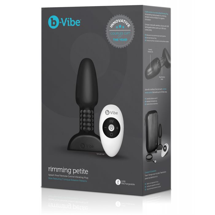 b-Vibe Black Petite Rimming Plug