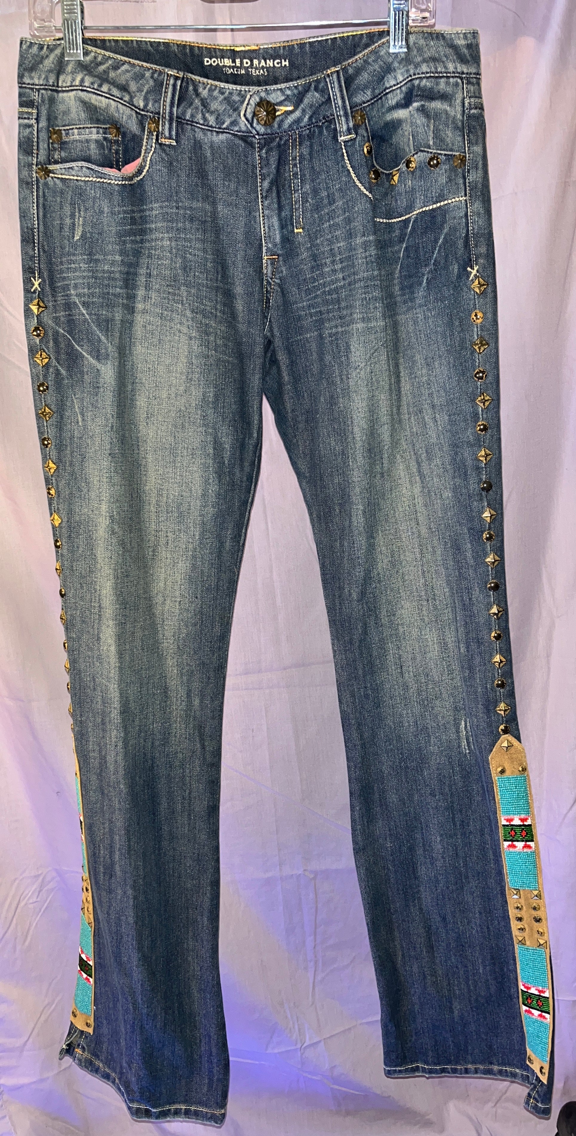Double D Ranch Floral Jeans (Size 10 30/34) LAST PAIR – Bikini Vegas