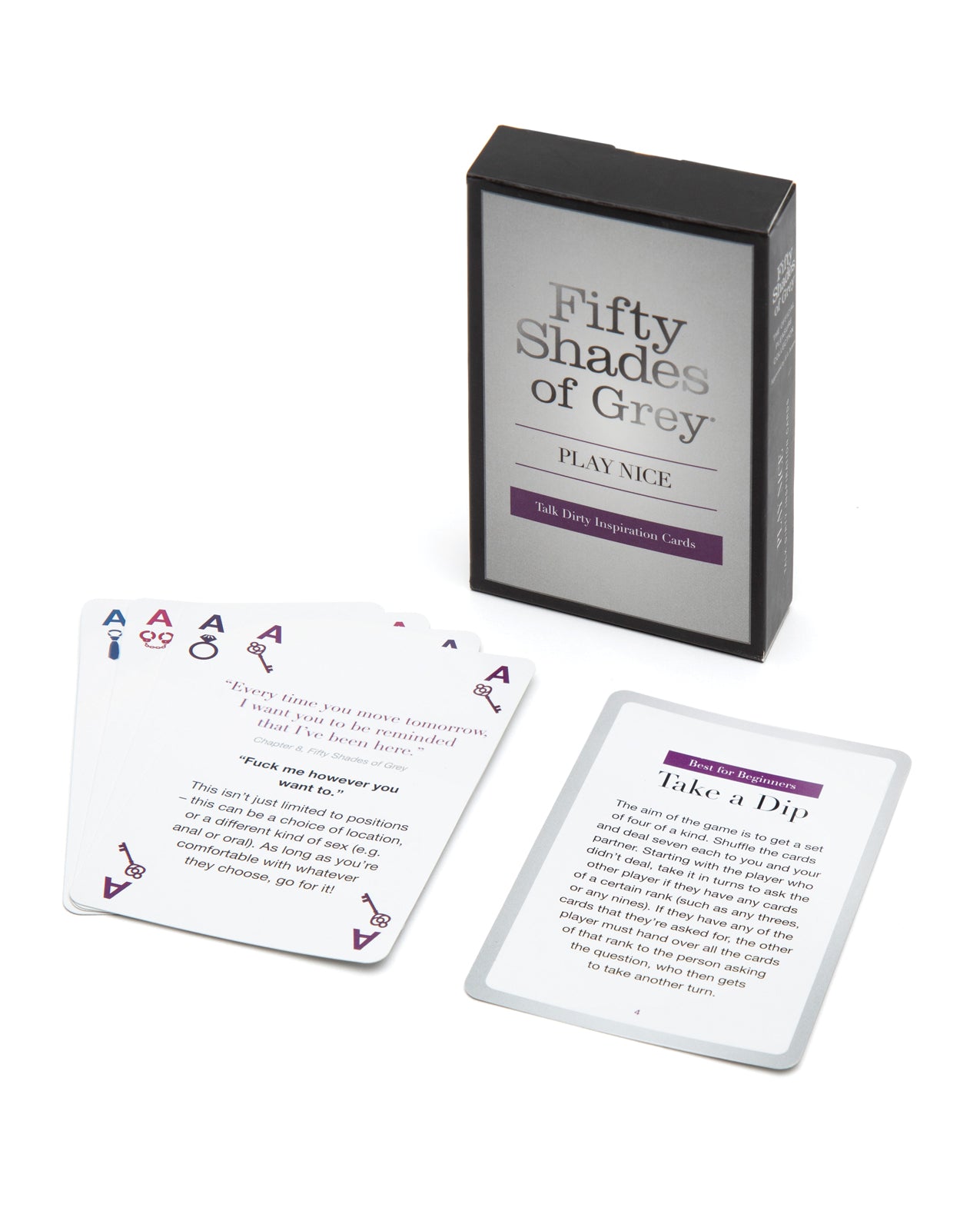 Fifty Shades of Grey Play Nice Talk Dirty Inspiration Cards