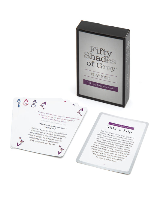 Fifty Shades of Grey Play Nice Talk Dirty Inspiration Cards