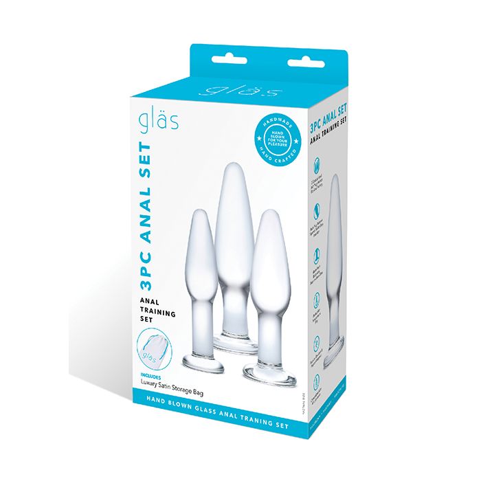 Glas 3 Piece Glass Anal Training Kit
